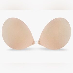 Strapless Sticky Bra Invisible Sticky Boobs Silicone Adhesive Backless, D Cup